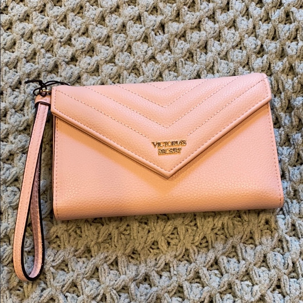 Victoria secret wallet with phone pouch